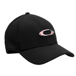 Boné Oakley Aba Curva Fechado Tincan - Preto+Branco