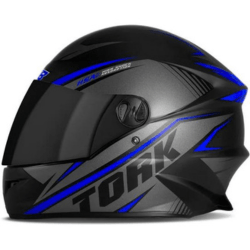 Capacete Moto Fechado Pro Tork R8 Viseira Fumê - Azul