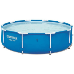 Piscina Redonda Bestway Estruturada Circular Grande para 5 Pessoas 4678L 3 Metros - Azul
