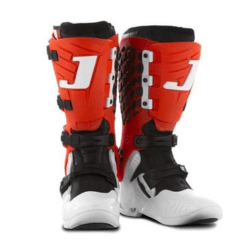 Bota Motocross Jett Lite Branco Velocross Enduro Trilha Off Road - Branco+Vermelho