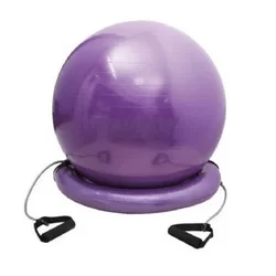 Bola Suiça de Pilates e Yoga com cordas Ginastica WCT Fitness - Roxo