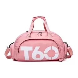 Bolsa Mala T60 Fitness Para Academia Treino Esporte E Viagem - Rosa Claro