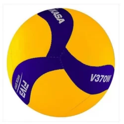 Bola De Vôlei V370w Padrão Fivb Mikasa - Amarelo+Azul