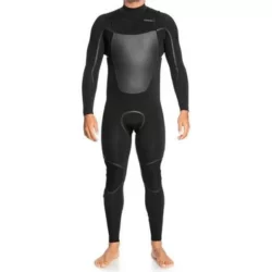 LONG JOHN QUIKSILVER MANGA LONGA 3/2 MARATHON SESSIONS CHEST ZIP PRETO