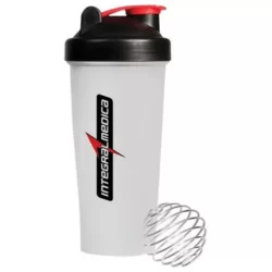 Coqueteleira Integralmédica - 600 ml - Preto+Branco