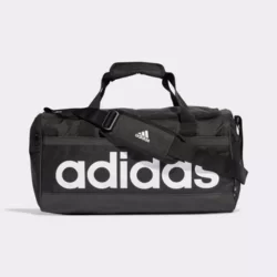 Mala Adidas Linear Duffel - Preto+Branco