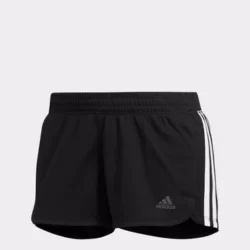 Short Adidas Pacer 3 Listras Feminino - Preto+Branco