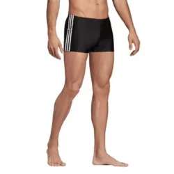 Sunga Boxer Adidas ColorBlock Wide - Preto+Branco