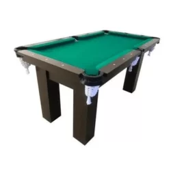 Mesa de Sinuca Snooker Bilhar Engers 0,90 x 1,60 Base de Pedra Tabaco Tecido - Verde