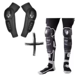 Joelheira Infantil Ims Army, Motocross/bmx E Cotoveleira - Preto