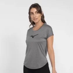 Camiseta Mizuno Spark Big Feminina - Chumbo