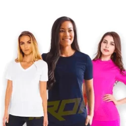 Kit 3 Camisetas Femininas Blusa Academia Corrida Fitness POLIAMIDA 228 - Preto+Branco