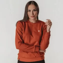 Blusa feminina em moletom Fiero basic Terracota